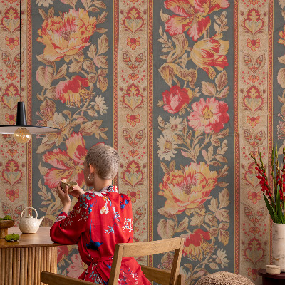 Vlies alapú fotótapéta Színes virágok