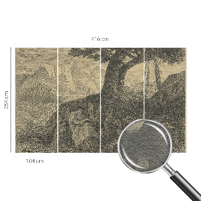 Prémium vlies fotótapéta Olvasó karakter