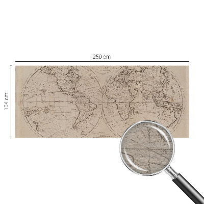Fotótapéta méretre hálószobába Régi térkép