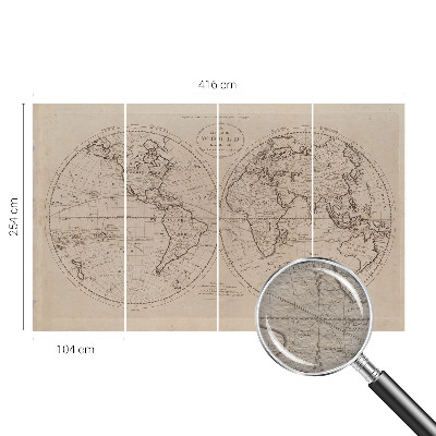 Fotótapéta méretre hálószobába Régi térkép