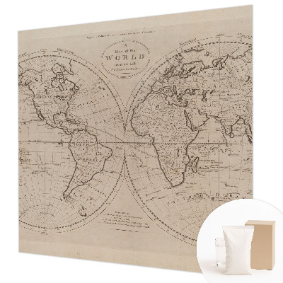 Fotótapéta méretre hálószobába Régi térkép