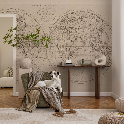 Fotótapéta méretre hálószobába Régi térkép