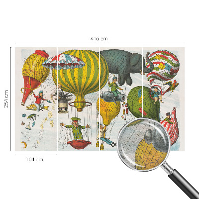 Fotótapéta Léggömbös utazás