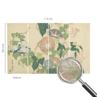 Vlies fotótapéta nappaliba Virágos elegancia