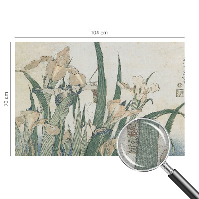 Vlies fotótapéta hálószobába Finom íriszek