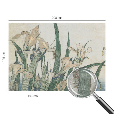 Vlies fotótapéta hálószobába Finom íriszek