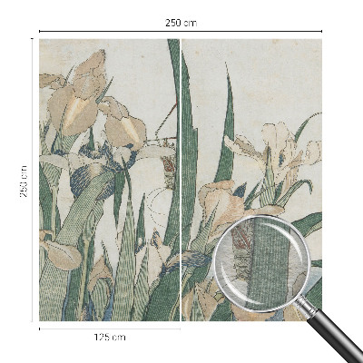 Vlies fotótapéta hálószobába Finom íriszek