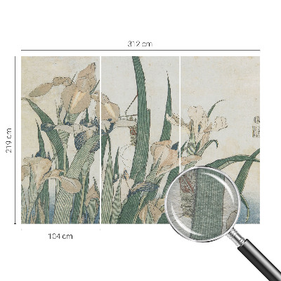 Vlies fotótapéta hálószobába Finom íriszek