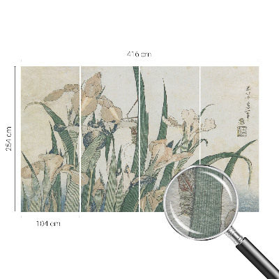 Vlies fotótapéta hálószobába Finom íriszek