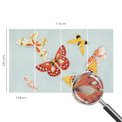 Nyomtatott vlies fotótapéta Művészi pillangók