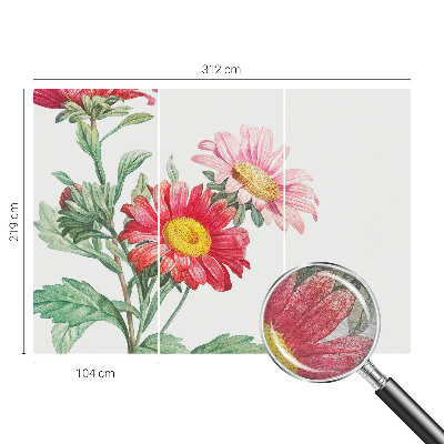 Vlies alapú fotótapéta Finom virágok