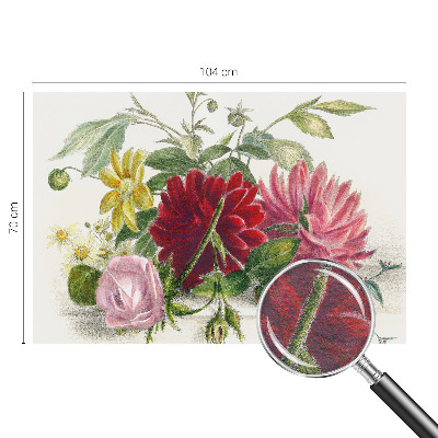 Nyomtatott vlies fotótapéta Virágcsokor