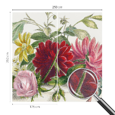 Nyomtatott vlies fotótapéta Virágcsokor