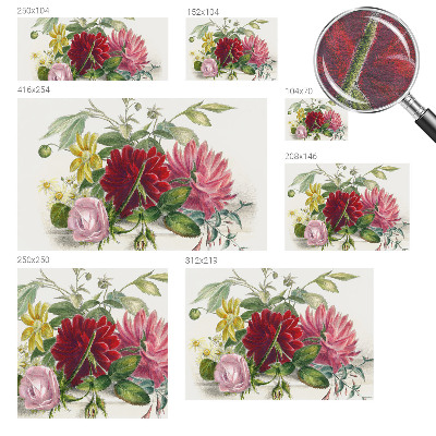 Nyomtatott vlies fotótapéta Virágcsokor