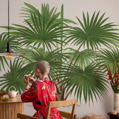 Fotótapéta hálószobába Egzotikus minta