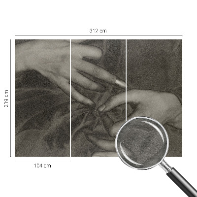 Dekor fotótapéta Kezek anyaga