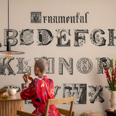 Fotó poszter tapéta Dekoratív betűk