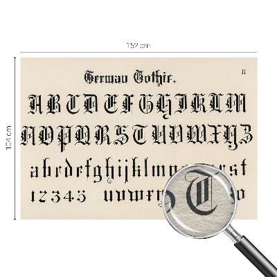 Vlies fotótapéta Gótikus betűk