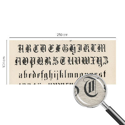 Vlies fotótapéta Gótikus betűk