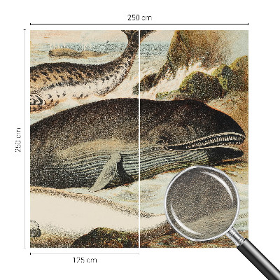 Vlies fotótapéta gyerekszobába Tengeri óriások