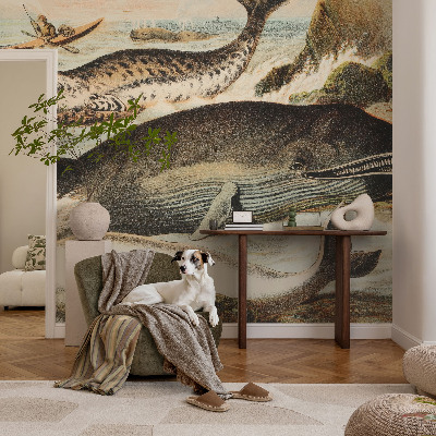 Vlies fotótapéta gyerekszobába Tengeri óriások