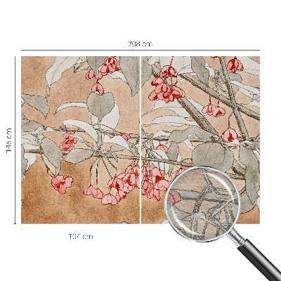 Vlies fotótapéta hálószobába Virágos harmónia