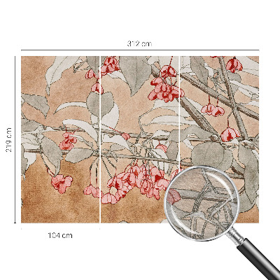 Vlies fotótapéta hálószobába Virágos harmónia