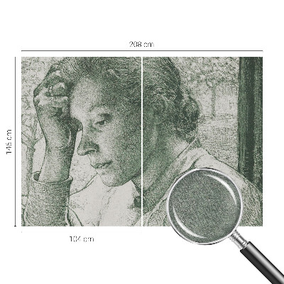 Nyomtatott vlies fotótapéta Fényvisszaverő nő