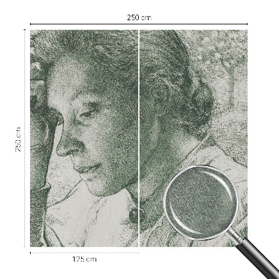 Nyomtatott vlies fotótapéta Fényvisszaverő nő