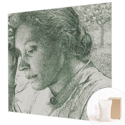 Nyomtatott vlies fotótapéta Fényvisszaverő nő