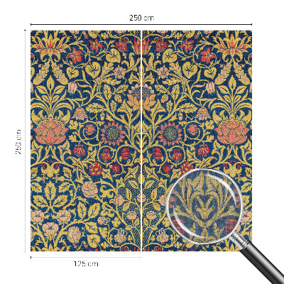 Fotótapéta méretre nappaliba Virágminta