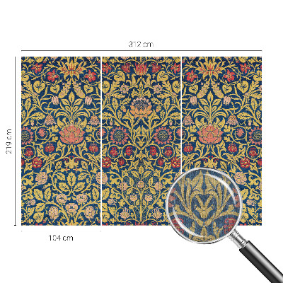 Fotótapéta méretre nappaliba Virágminta