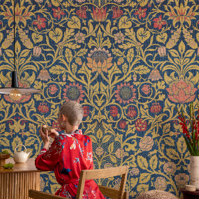 Fotótapéta méretre nappaliba Virágminta