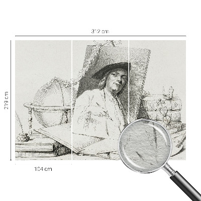 Modern fotótapéta méretre művészi portré