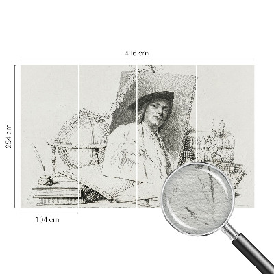 Modern fotótapéta méretre művészi portré