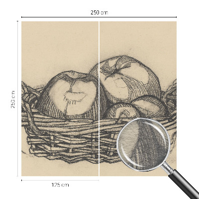 Nyomtatott vlies fotótapéta Gyümölcskosár