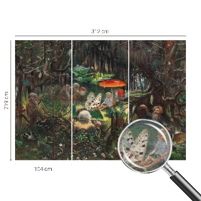 Fotótapéta nappaliba Mesebeli erdő