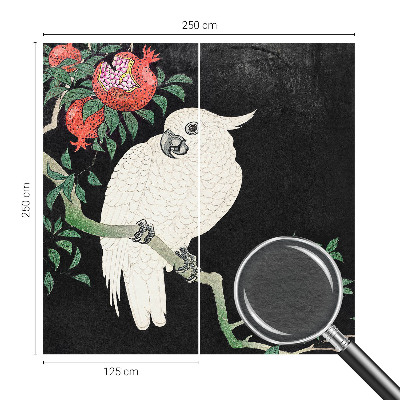 Modern fotótapéta méretre Gránátalma papagáj