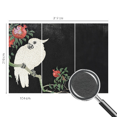 Modern fotótapéta méretre Gránátalma papagáj