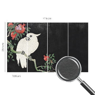 Modern fotótapéta méretre Gránátalma papagáj