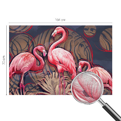 Fotó poszter tapéta Rózsaszín flamingók
