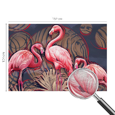 Fotó poszter tapéta Rózsaszín flamingók
