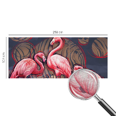 Fotó poszter tapéta Rózsaszín flamingók