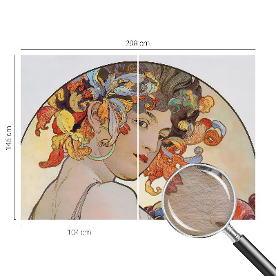 Vlies fotótapéta Színes szecesszió