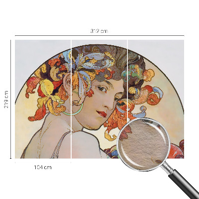 Vlies fotótapéta Színes szecesszió