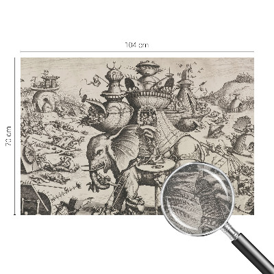 Poszter tapéta Egy groteszk csata