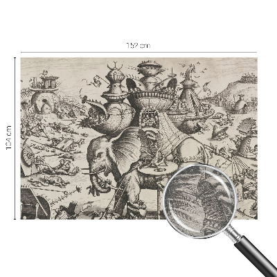 Poszter tapéta Egy groteszk csata