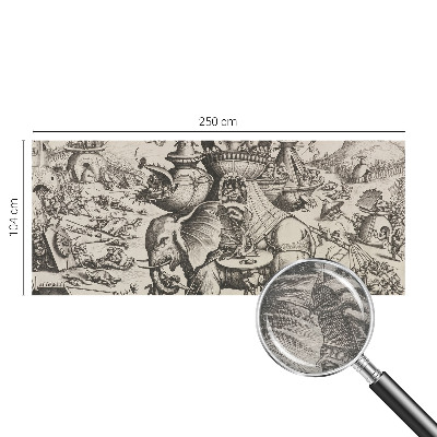 Poszter tapéta Egy groteszk csata