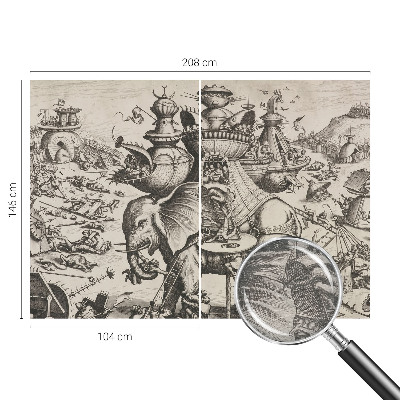 Poszter tapéta Egy groteszk csata