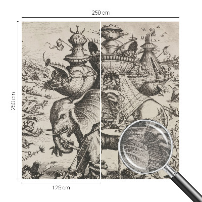 Poszter tapéta Egy groteszk csata